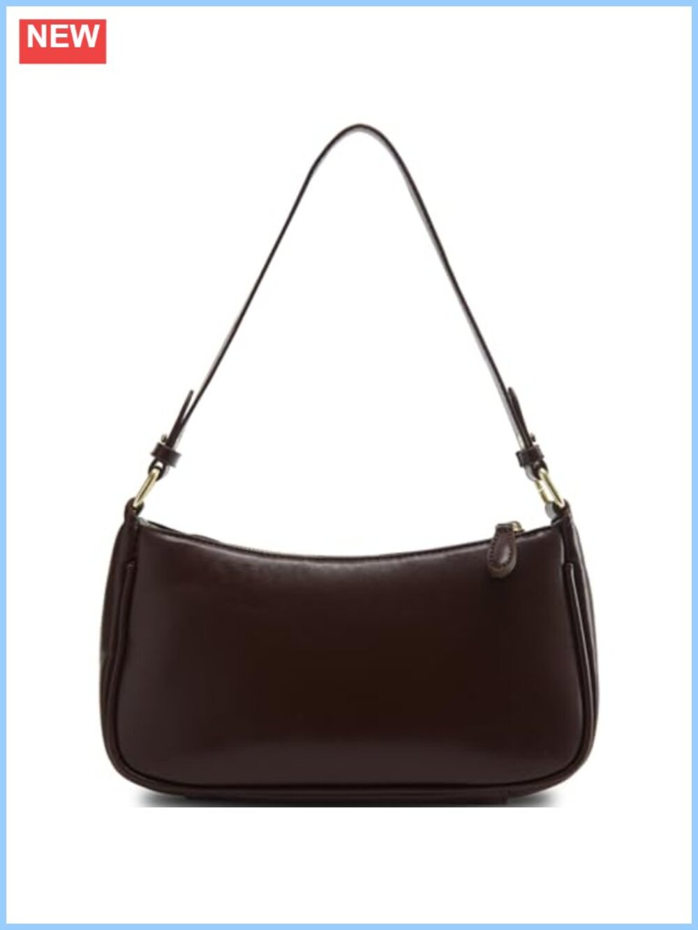 Vegan Leather Crossbody Shoulder Bag with 2 Removable Straps